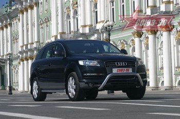 Передняя защита для Audi Q7 (2005-2015) - ОбвесКарРу VIN: AUDQ.56.0334. 