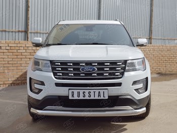 Передняя защита для Ford Explorer (2016-н.в.) - ОбвесКарРу VIN: FEZ-002660. 