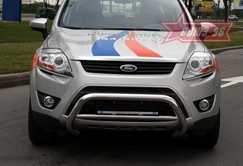 Передняя защита для Ford Kuga (2008-2012) - ОбвесКарРу VIN: FKUG.56.0669. 