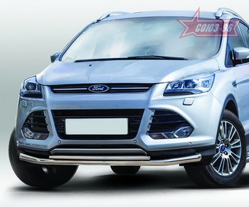 Передняя защита для Ford Kuga (2012-2015) - ОбвесКарРу VIN: FKUG.48.1725. 