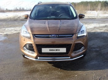 Передняя защита для Ford Kuga (2012-2015) - ОбвесКарРу VIN: FORKUG13-01. 