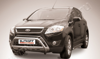 Передняя защита для Ford Kuga (2008-2012) - ОбвесКарРу VIN: FKG003. 