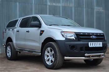 Передняя защита для Ford Ranger (2011-2015) - ОбвесКарРу VIN: FRZ-001302. 