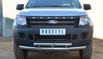 Передняя защита для Ford Ranger (2011-2015) - ОбвесКарРу VIN: FRZ-001296. 