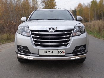Передняя защита для Great Wall Hover H3 (2014-2015) - ОбвесКарРу VIN: GRWALH314-18. 