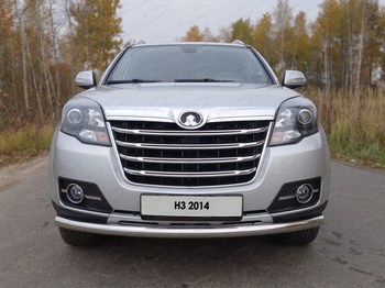 Передняя защита для Great Wall Hover H3 (2014-2015) - ОбвесКарРу VIN: GRWALH314-01. 
