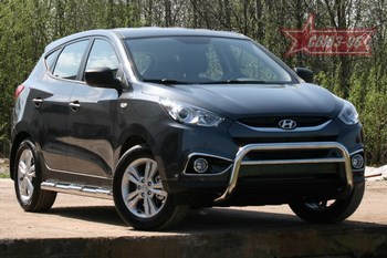 Передняя защита для Hyundai ix35 (2010-2015) - ОбвесКарРу VIN: HYIX.56.1056. 