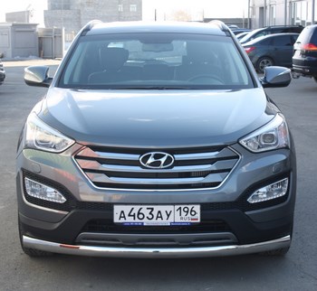 Передняя защита для Hyundai Santa Fe (2012-2015) - ОбвесКарРу VIN: HYSFE-12.02. 