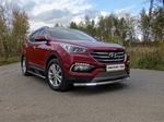 Передняя защита для Hyundai Santa Fe Premium (2015-)