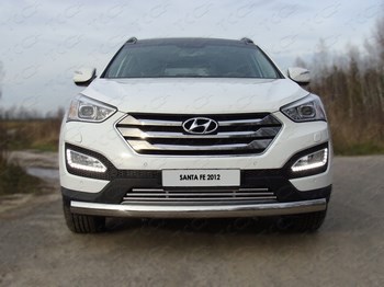 Передняя защита для Hyundai Santa Fe (2012-2015) - ОбвесКарРу VIN: HYUNSF12-01. 