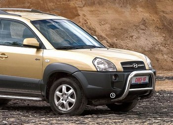 Передняя защита для Hyundai Tucson (2004-2009) - ОбвесКарРу VIN: HTUC.55.0098. 