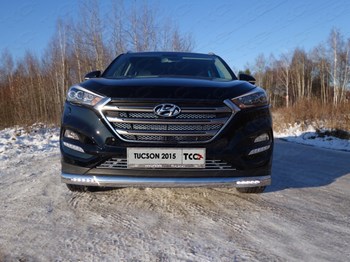 Передняя защита для Hyundai Tucson (2015-н.в.) - ОбвесКарРу VIN: HYUNTUC15-25. 