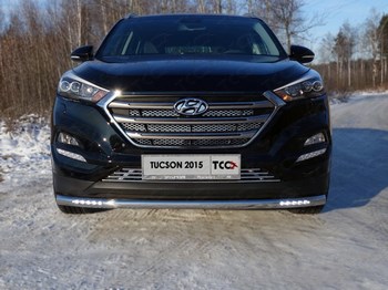 Передняя защита для Hyundai Tucson (2015-н.в.) - ОбвесКарРу VIN: HYUNTUC15-27. 