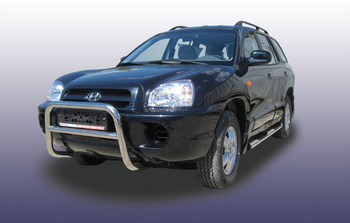 Передняя защита для Hyundai Tucson (2004-2009) - ОбвесКарРу VIN: HT001. 