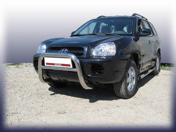 Передняя защита для Hyundai Tucson (2004-2009) - ОбвесКарРу VIN: HT002. 