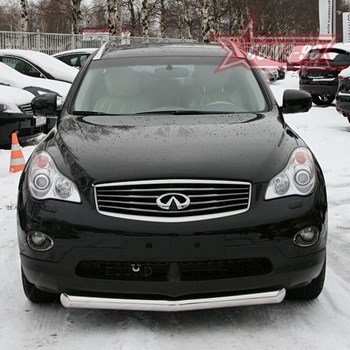 Передняя защита для Infiniti EX (2007-2013) - ОбвесКарРу VIN: INEX.48.0787. 