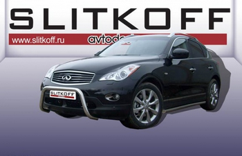 Передняя защита для Infiniti EX (2007-2013) - ОбвесКарРу VIN: IN.EX001. 