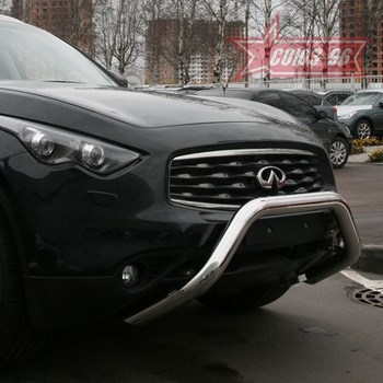 Передняя защита для Infiniti FX50 (2008-2013) - ОбвесКарРу VIN: INFX.56.0746. 
