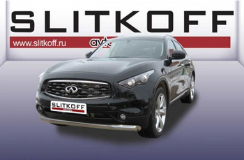 Передняя защита для Infiniti FX50 (2008-2013) - ОбвесКарРу VIN: IN.FX004. 