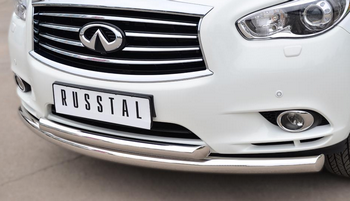 Передняя защита для Infiniti JX (2012-2013) - ОбвесКарРу VIN: JXZ-001459. 