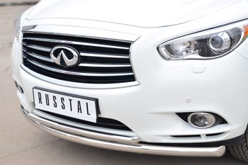 Передняя защита для Infiniti JX (2012-2013) - ОбвесКарРу VIN: JXZ-001458. 