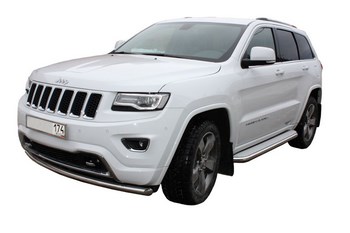 Передняя защита для Jeep Grand Cherokee (2013-2015) - ОбвесКарРу VIN: JGC-13.01. 