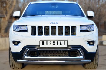 Передняя защита для Jeep Grand Cherokee (2013-2015) - ОбвесКарРу VIN: JGCZ-001527. 