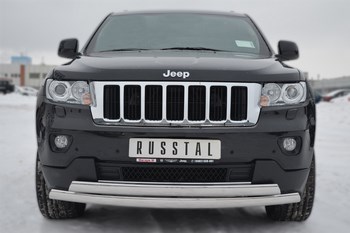 Передняя защита для Jeep Grand Cherokee (2010-2013) - ОбвесКарРу VIN: JGZ-001190. 