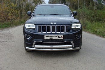 Передняя защита для Jeep Grand Cherokee (2013-2015) - ОбвесКарРу VIN: GRCHER13-03. 
