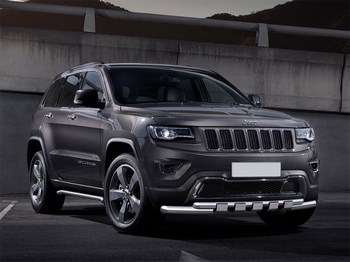 Передняя защита для Jeep Grand Cherokee (2013-2015) - ОбвесКарРу VIN: Antek-JEEP.45.1369. 