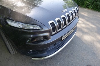 Передняя защита для Jeep Cherokee (2013-2015) - ОбвесКарРу VIN: JEEPCHER14-01. 