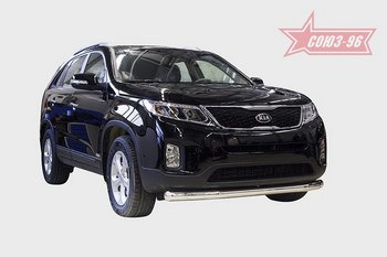 Передняя защита для Kia Sorento (2012-2015) - ОбвесКарРу VIN: KSOR.48.1636. 