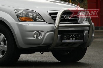 Передняя защита для Kia Sorento (2006-2009) - ОбвесКарРу VIN: KSOR.55.0357. 