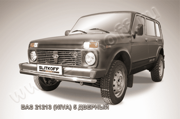Передняя защита для Lada Niva 5д (1993-2015) - ОбвесКарРу VIN: Nivd004. 