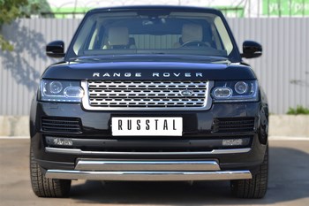 Передняя защита для Land Rover Range Rover (2012-2015) - ОбвесКарРу VIN: LRV-001440. 