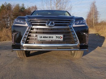 Передняя защита для Lexus LX570/450d (2015-н.в.) - ОбвесКарРу VIN: LEXLX450d15-21. 