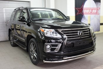 Передняя защита для Lexus LX570 (2012-2015) - ОбвесКарРу VIN: LX57.48.5007. 