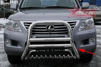 Передняя защита для Lexus LX570 (2007-2012) - ОбвесКарРу VIN: LX57.55.0619. 