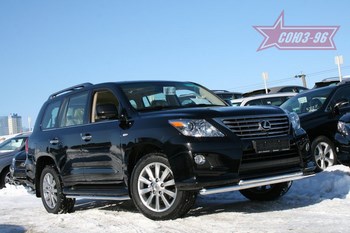 Передняя защита для Lexus LX570 (2007-2012) - ОбвесКарРу VIN: LX57.48.1229. 