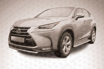 Передняя защита для Lexus NX300h (2014-2017) - ОбвесКарРу VIN: LNX006. 