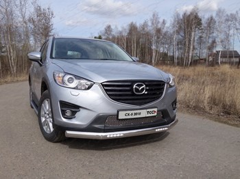 Передняя защита для Mazda CX-5 (2015-2017) - ОбвесКарРу VIN: MAZCX515-05. 