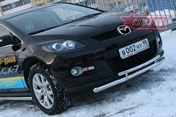 Передняя защита для Mazda CX-7 (2006-2009) - ОбвесКарРу VIN: MACX.48.0547. 