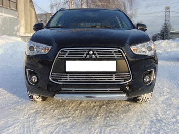 Передняя защита для Mitsubishi ASX (2012-2015) - ОбвесКарРу VIN: MITSASX13-03. 