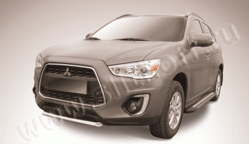 Передняя защита для Mitsubishi ASX (2012-2015) - ОбвесКарРу VIN: MAS14-007. 