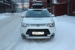Передняя защита для Mitsubishi Outlander (2014-2015)