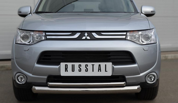 Передняя защита для Mitsubishi Outlander (2012-2015) - ОбвесКарРу VIN: MRZ-001050. 
