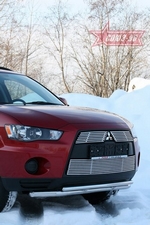 Передняя защита для Mitsubishi Outlander XL (2009-2012)