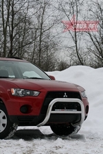 Передняя защита для Mitsubishi Outlander XL (2009-2012)