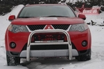 Передняя защита для Mitsubishi Outlander XL (2006-2009)
