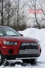 Передняя защита для Mitsubishi Outlander XL (2009-2012)